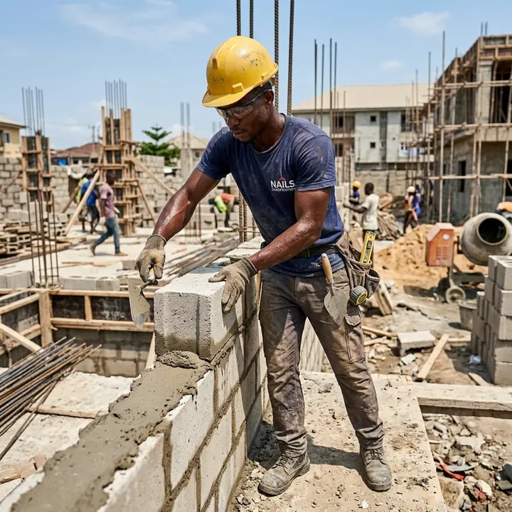 Bricklayer available for hire on HandLancer in Nigeria