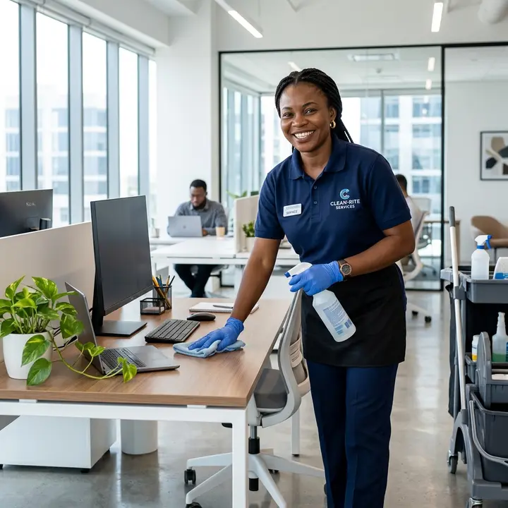 Cleaner available for hire on HandLancer in Nigeria